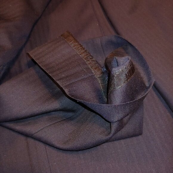 Ralph Lauren Dark Navy Striped - 34W , 41 Jacket - Hand Stitching - Slim Fit - Picture 6 of 15